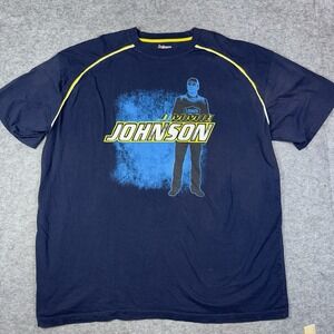 Jimmie Johnson T Shirt Mens 4XLT Lowe's Nascar Racing Blue 48